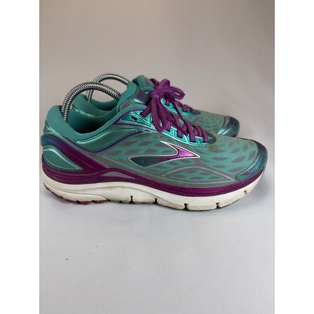 Brooks Transcend 3 Running Shoes Teal Purple Iridescent 1202091B419 Womens 8.5